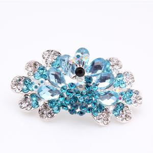 艾佳飾品 韓版孔雀發(fā)夾，廠家直銷下的時尚與品質(zhì)